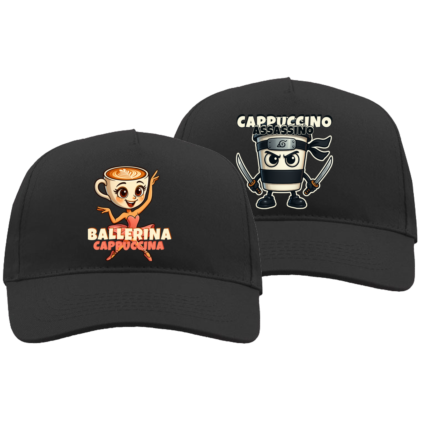 Couple Hat Set - Cappuccino Brainrots Italian