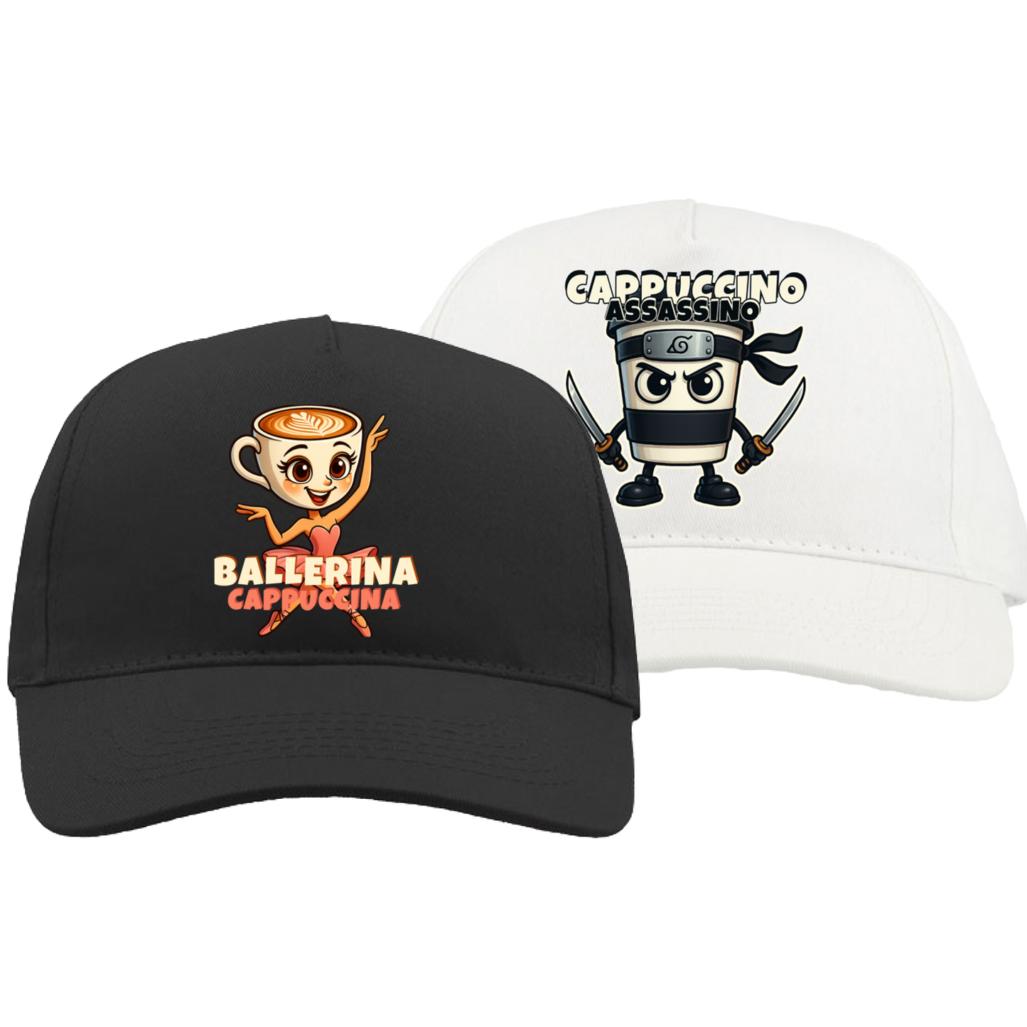Couple Hat Set - Cappuccino Brainrots Italian