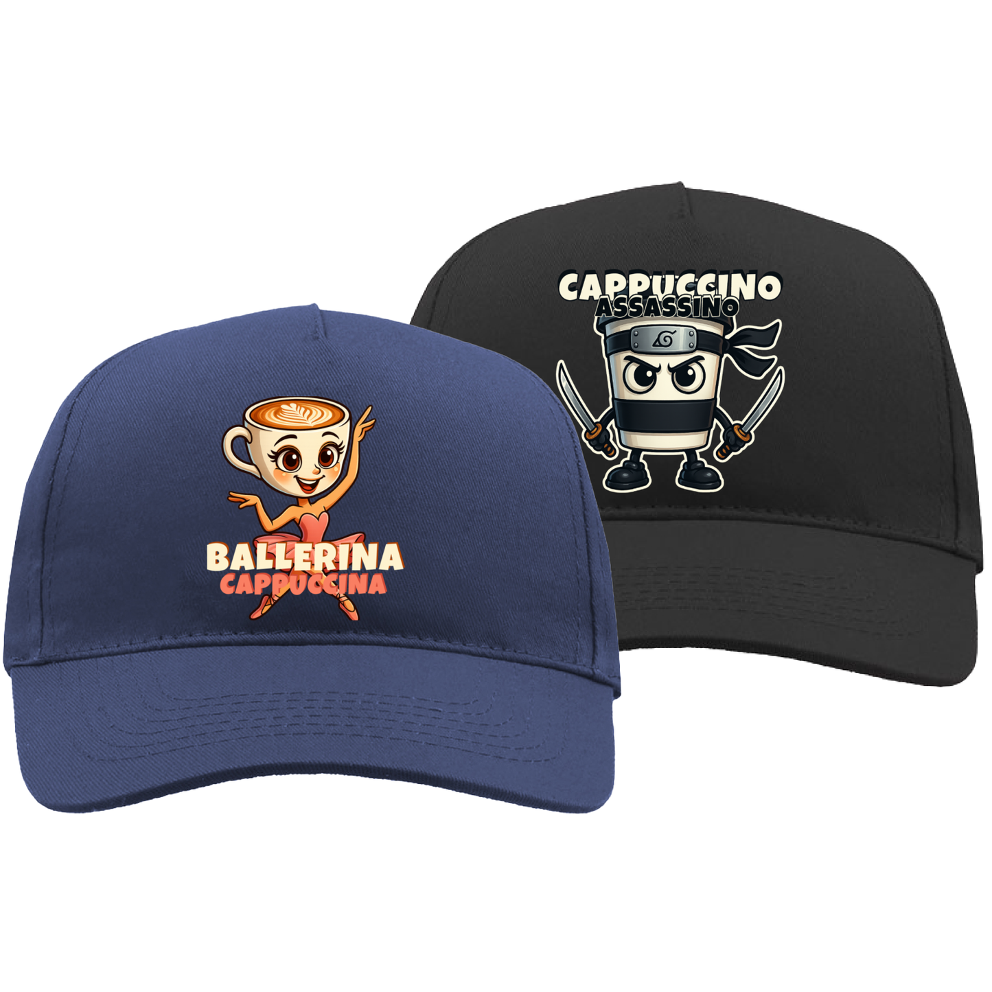 Couple Hat Set - Cappuccino Brainrots Italian