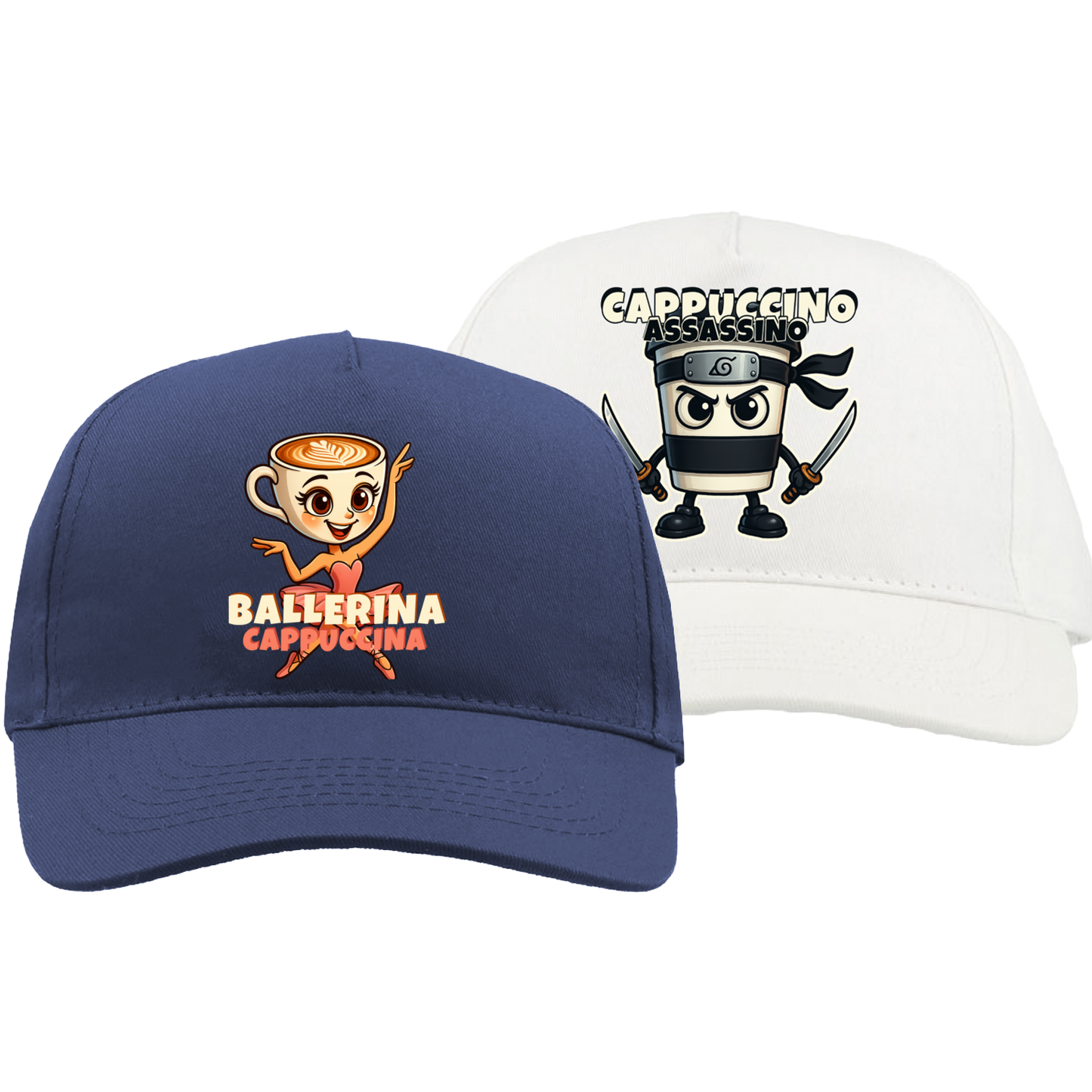 Couple Hat Set - Cappuccino Brainrots Italian