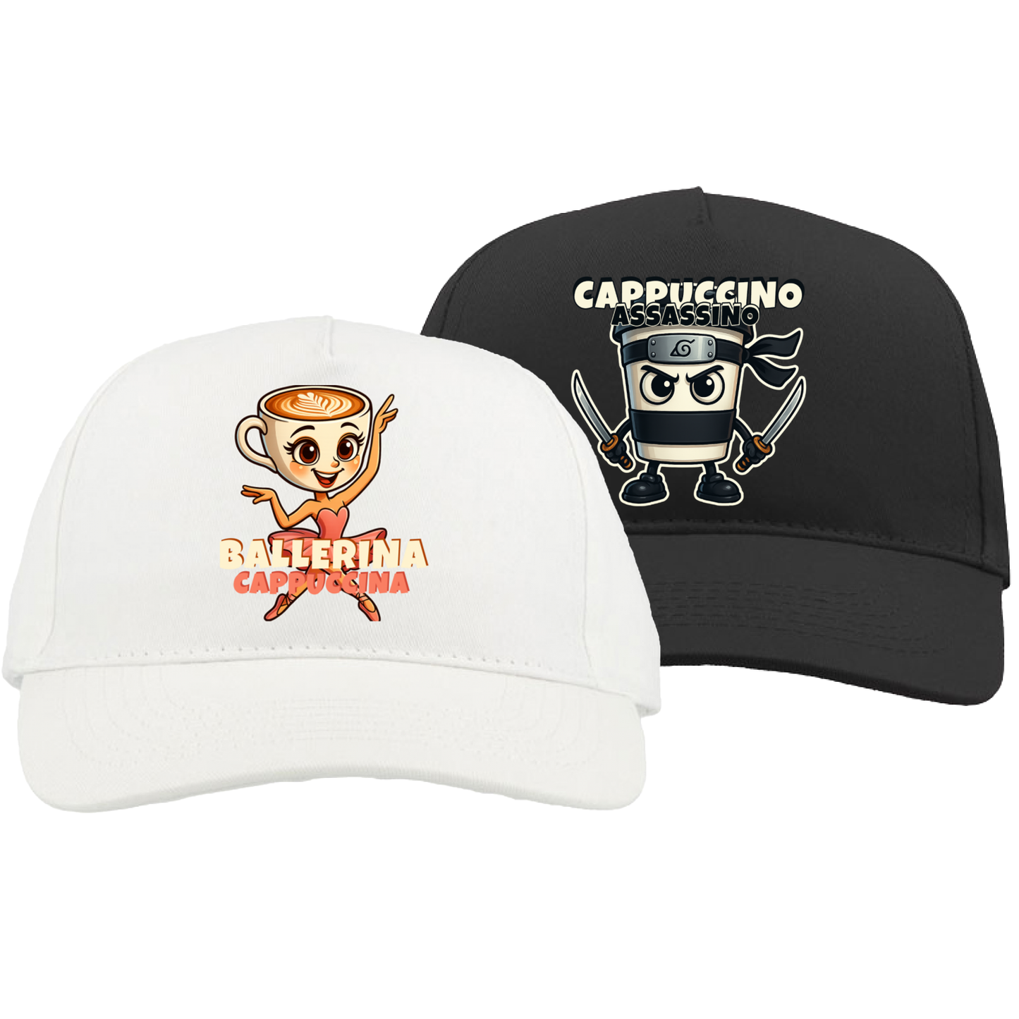 Couple Hat Set - Cappuccino Brainrots Italian