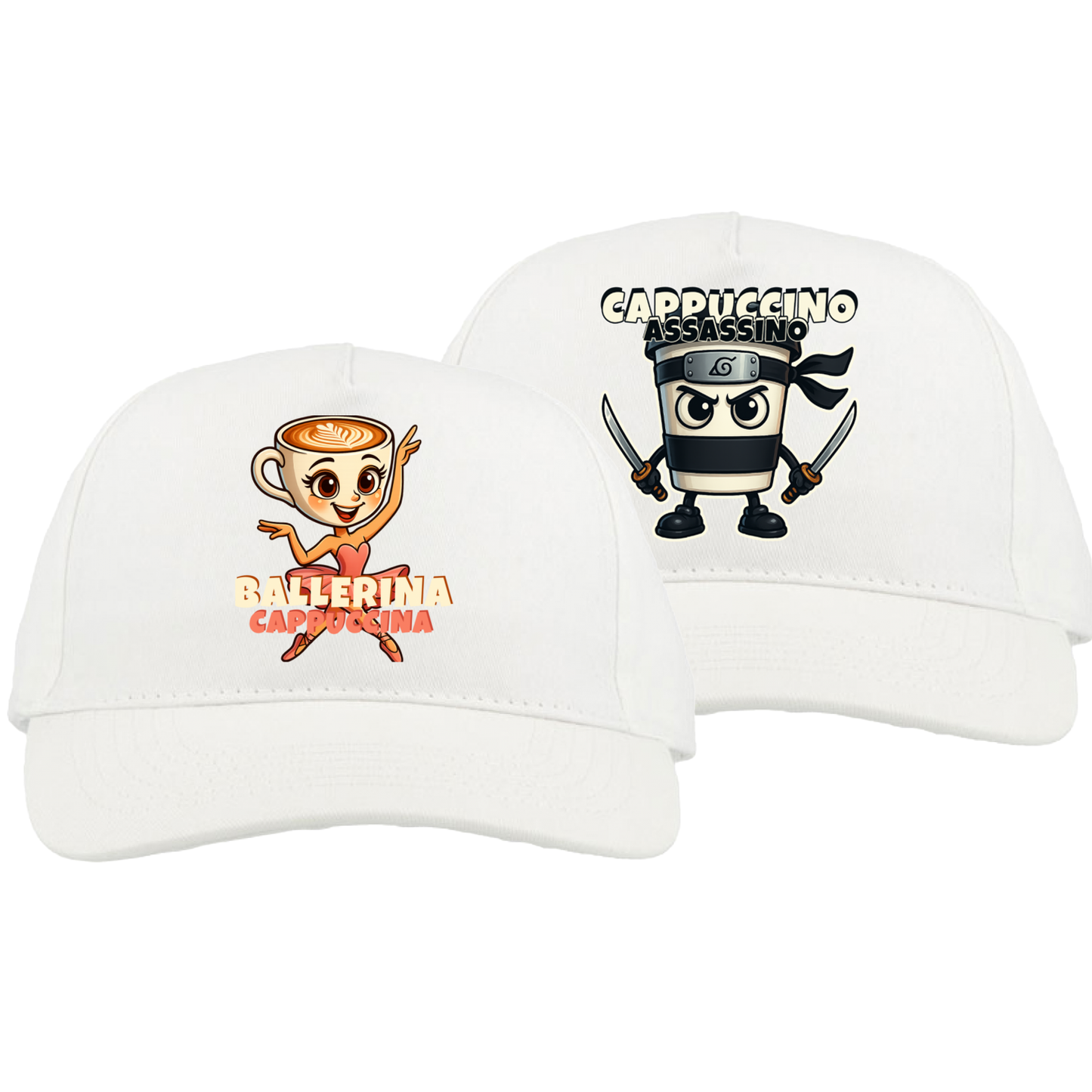 Couple Hat Set - Cappuccino Brainrots Italian
