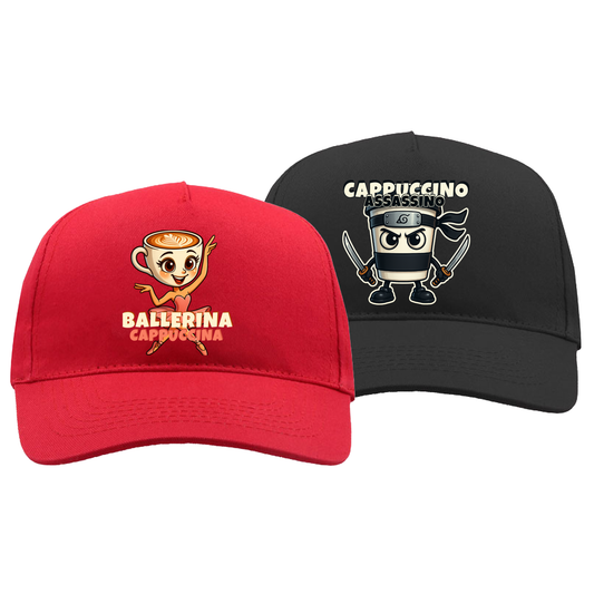 Couple Hat Set - Cappuccino Brainrots Italian